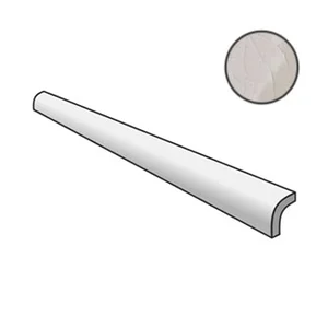 Бордюр Equipe Masia Pencil Bullnose Cream Crackle 23308 3x15 глянцевый