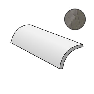 Masia Quarter Round Gris Oscuro Crackle 21753