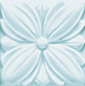 Вставка Grazia Melange Tozzetto Alloro Light Blue TA3 6,5x6,5 глянцевая