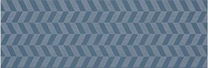 Декоративный элемент Supergres Melody Blue Decoro Geometrico MBDG 25x75 глянцевый