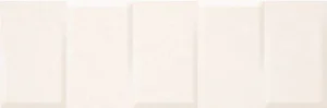 Плитка Supergres Melody White Struttura MWST 25x75 глянцевая