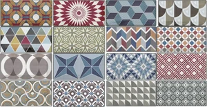 Декоративный элемент Equipe Metro Patchwork Colours 7,5x15 глянцевый