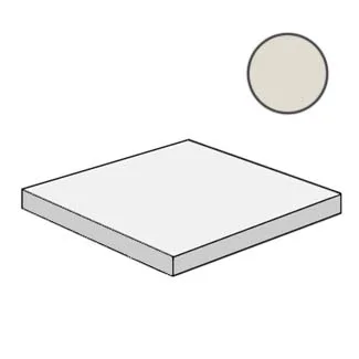 Ступень Mutina Mews Angolare corner tile Chalk BOM301 33x33 матовая