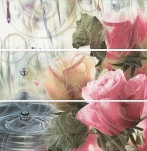 Панно Undefasa Mistral Decorado Pink Roses 75x75 глянцевое