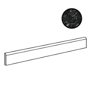 Бордюр Monocibec Chiaroscuro Deep Battiscopa Lev 5,4x60 полированный