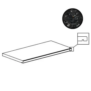 Ступень Monocibec Chiaroscuro Deep Major Gradone Bor.Costa Gocciola. Grip Rett 20mm 50x100 структурированная