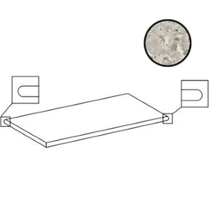 Ступень Monocibec Chiaroscuro Salar Major Grad.Angolare Toro Bord Dx/Sx Grip Rett 20mm 50x100 структурированная