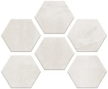 Мозаика Monocibec Thema Snow Esagonetta Mos 92851 30x40 матовая