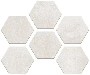 Мозаика Monocibec Thema Snow Esagonetta Mos 92851 30x40 матовая