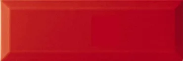 Плитка Monopole Bisel Rojo 10x30 глянцевая