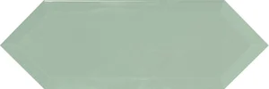 Плитка Monopole Cupidon Light Green Brillo Bisel 10x30 глянцевая