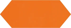Плитка Monopole Cupidon Naranja Brillo Liso 10x30 глянцевая