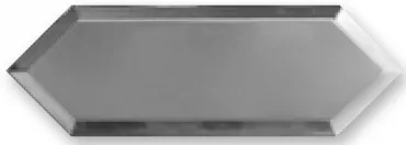 Плитка Monopole Cupidon Silver Bisel 10x30 глянцевая