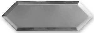 Плитка Monopole Cupidon Silver Bisel 10x30 глянцевая