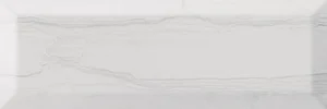 Плитка Monopole Laguna Blanko Brillo Bisel 10x30 глянцевая