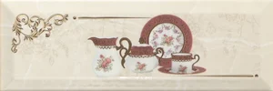 Плитка Monopole Petra Decor Pranzo Gold C 10x30 глянцевая