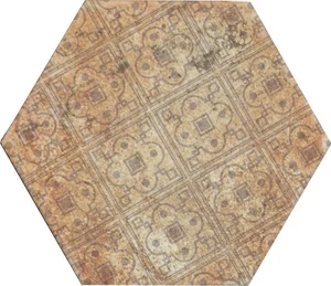 Керамогранит Monopole Pompeia Decor Marron 20x24 матовый