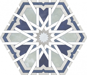 Керамогранит Monopole Radiant Blue 20x24 сатинированный