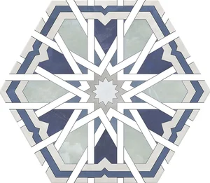 Керамогранит Monopole Radiant Blue 20x24 сатинированный