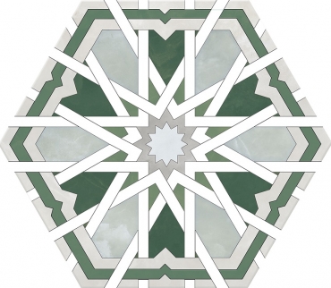 Керамогранит Monopole Radiant Green 20x24 сатинированный