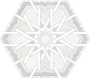 Керамогранит Monopole Radiant White 20x24 сатинированный