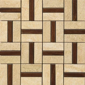 Мозаика Panaria Mos Bioarch Wood Spaz Gialla PGZBK25 30x30 матовая
