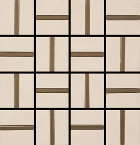 Мозаика Aleluia Mosaic City Beige Brilho 32,7x32,7 глянцевая