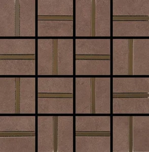 Мозаика Aleluia Mosaic City Chocolate Brilho 32,7x32,7 глянцевая
