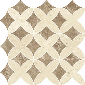Мозаика Domino Mosaico Cristal Crema 32,5x32,5 глянцевая