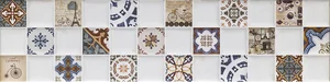 Мозаика Mayolica Mosaico Hidraulico Damero 20x80 глянцевая