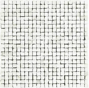 Мозаика Novabell Mosaico Spacco Calacatta Bianco Lapp. IMP 881L 30x30 лаппатированная
