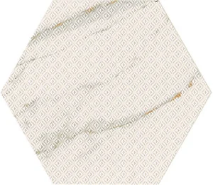 Плитка Marca Corona Motif Calacata Trama Mirco Matt Essagonо 21,6x25 глянцевая