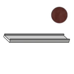 Спецэлемент Mutina Brac Profilo In Salice Marrone Ndbpl15 12,5x30 глянцевый
