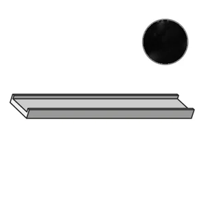 Спецэлемент Mutina Brac Profilo In Salice Nero Ndbpl13 12,5x30 глянцевый
