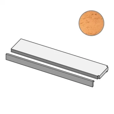 Спецэлемент Mutina Brac Profilo In Salice Terminale Argilla Ndbpt21 12,5x30 матовый