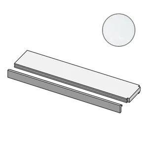 Спецэлемент Mutina Brac Profilo In Salice Terminale Bianco Ndbpt22 12,5x30 глянцевый