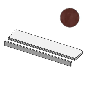 Спецэлемент Mutina Brac Profilo In Salice Terminale Marrone Ndbpt25 12,5x30 глянцевый