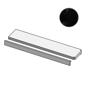 Спецэлемент Mutina Brac Profilo In Salice Terminale Nero Ndbpt23 12,5x30 глянцевый