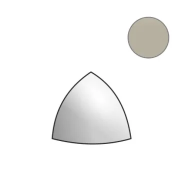 Спецэлемент Mutina Ceramica Beige Ang.Quarter Rgcs78 1,4x1,4 глянцевый