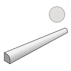 Спецэлемент Mutina Ceramica Bianca Quarter Round Rgcb77 1,1x10,8 глянцевый