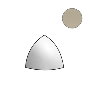 Спецэлемент Mutina Ceramica Ecru' Ang.Quarter Round Rgcc78 1,4x1,4 глянцевый