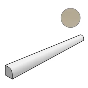 Спецэлемент Mutina Ceramica Ecru'Quarter Round Rgcc77 1,1x10,8 глянцевый