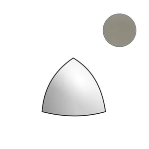 Спецэлемент Mutina Ceramica Grigio Medio Ang.Quarter Round Rgcgm78 1,4x1,4 глянцевый