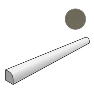 Спецэлемент Mutina Ceramica Marrone Quarter Round Rgct77 1,1x10,8 глянцевый