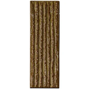 Плитка Mutina PUCL04 Chamotte Lineal Ocra 7,2x21,3 рельефная