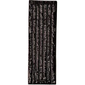 Плитка Mutina PUCL05 Chamotte Linea Nero 7,2x21,3 рельефная