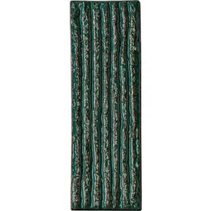 Плитка Mutina PUCL06 Chamotte Lineal Verde 7,2x21,3 рельефная