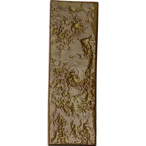 Плитка Mutina PUCM04 Chamotte Mono Ocra 7,2x21,3 рельефная