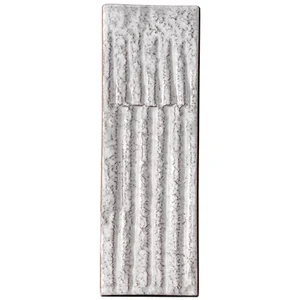 Плитка Mutina PUCQ01 Chamotte Quadre Blanco 7,2x21,3 рельефная