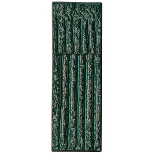 Плитка Mutina PUCQ06 Chamotte Quadra Verde 7,2x21,3 рельефная